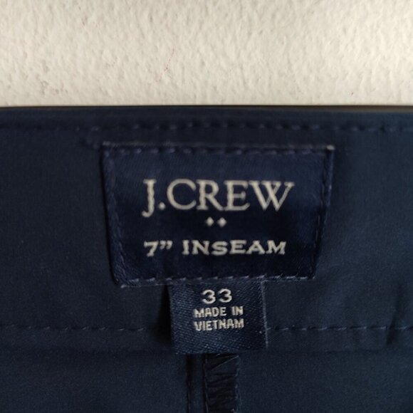Men's SZ 33 J Crew Factory Navy Short - Picture 3 of 3